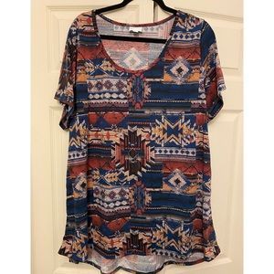 Lularoe Aztec Pattern Classic T size 3x